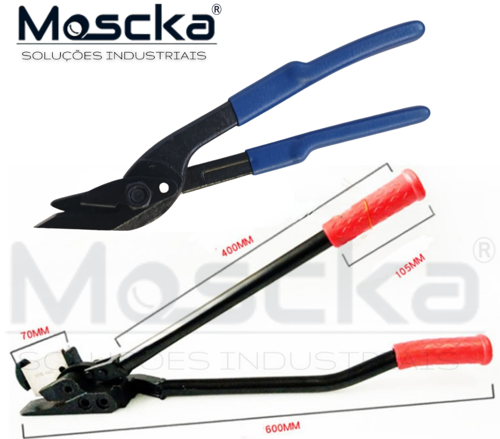 Tesoura profissional para corte de fita de aço Moscka